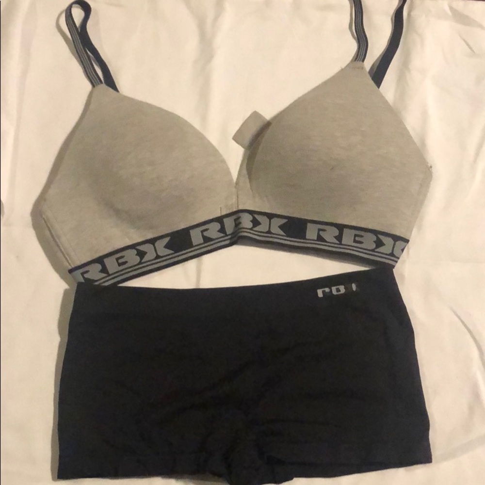 Sports bra and boy short set